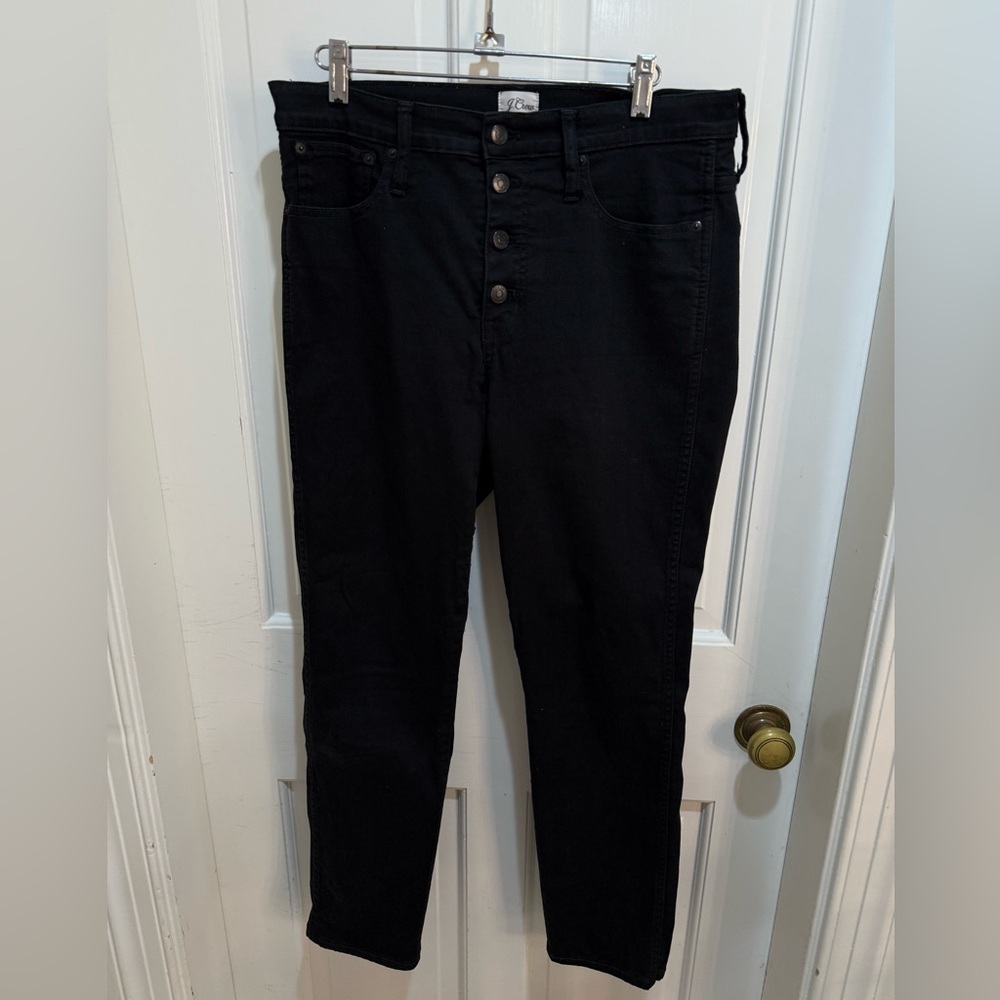 J. Crew Vintage Straight 9” Black Jeans